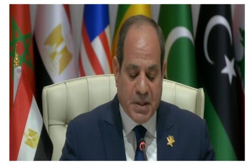 رئیس‌جمهور مصر: همه فوراً کشور فلسطین را به رسمیت بشناسند